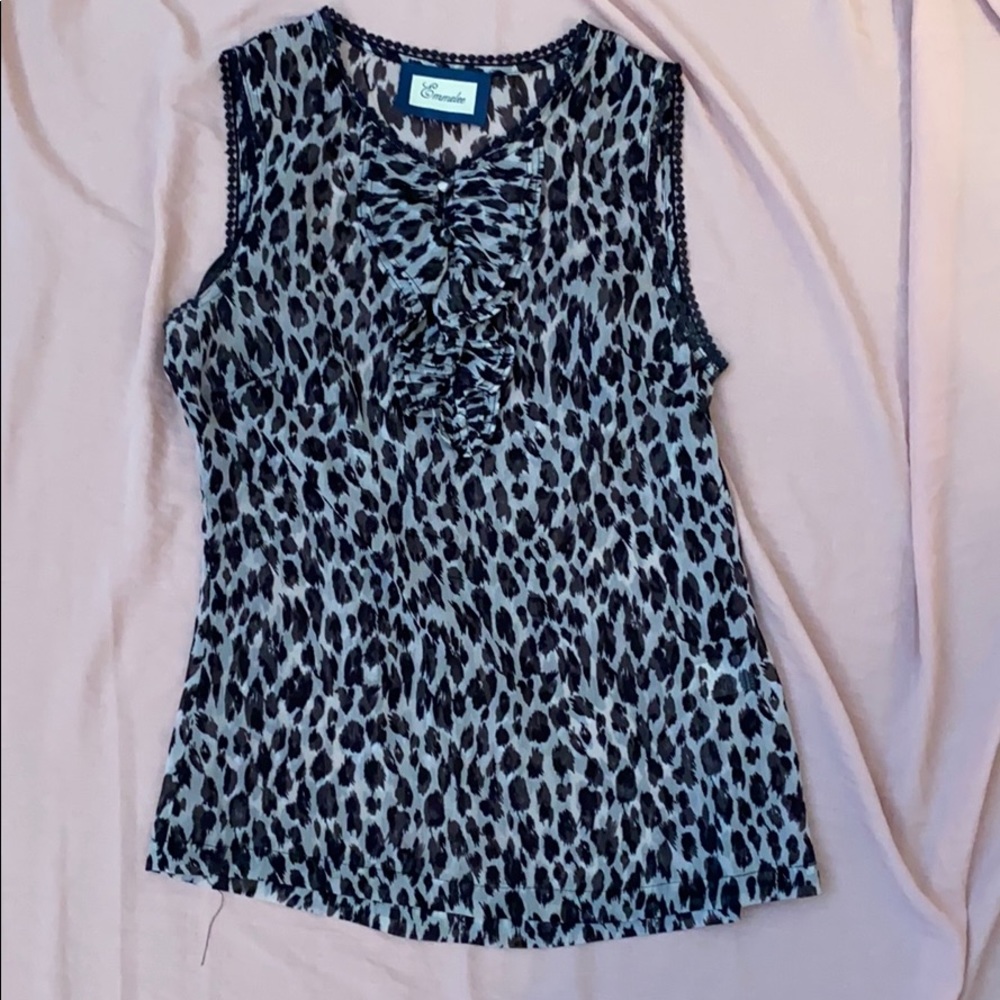 Leopard print blouse